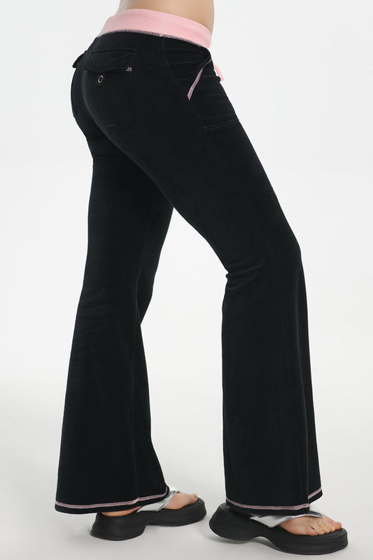 Sweetheart Cotton Velour Track Pants