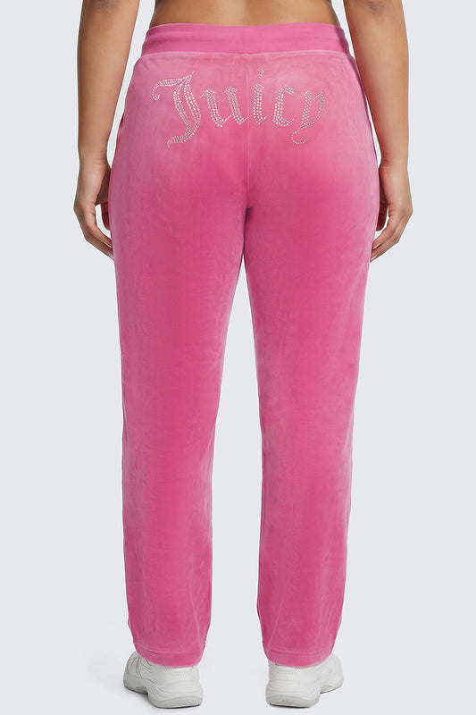 Plus-Size OG Big Bling Velour Track Pants