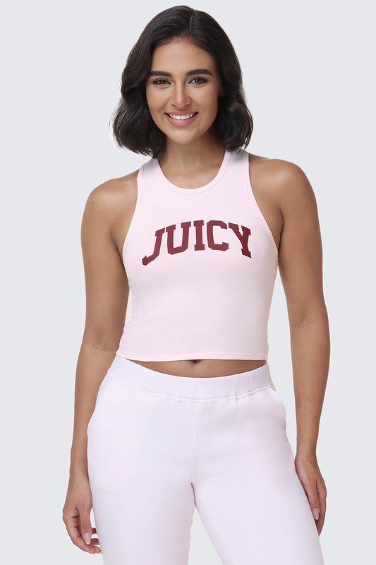 Collegiate Juicy High Neck Tank Top