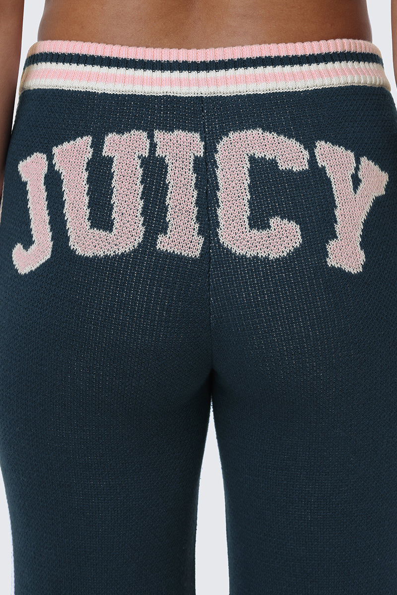 Collegiate Knit Wide Leg Pants