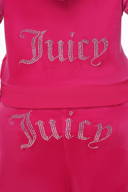 Plus-Size OG Big Bling Velour Hoodie
