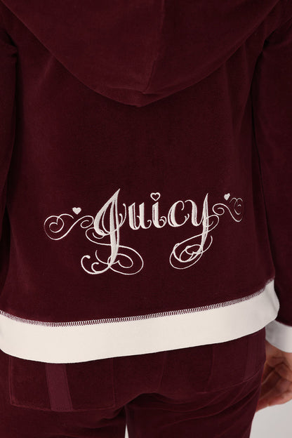 Sweetheart Cotton Velour Hoodie