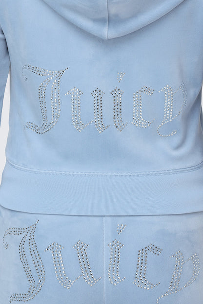 Plus-Size OG Big Bling Velour Hoodie
