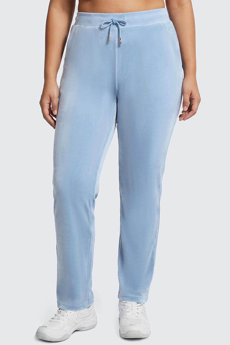 Plus-Size OG Big Bling Velour Track Pants