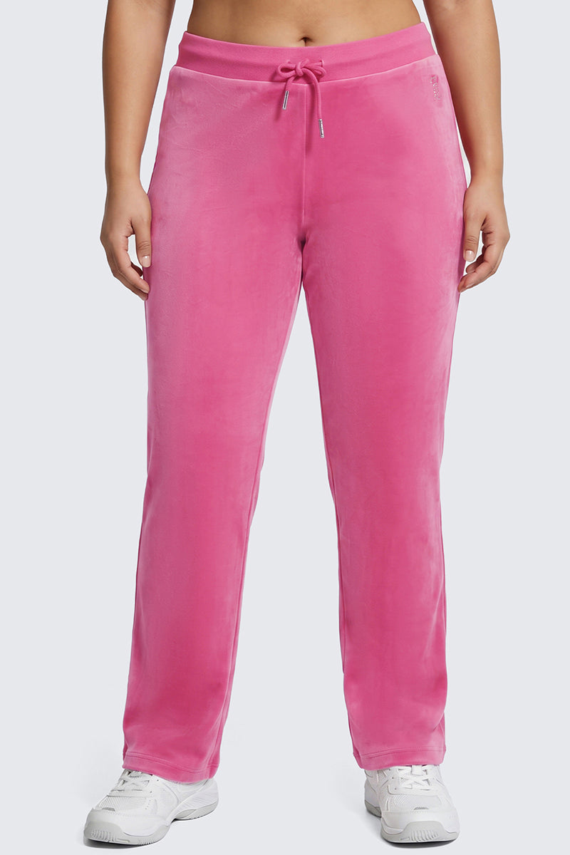 Plus-Size OG Big Bling Velour Track Pants