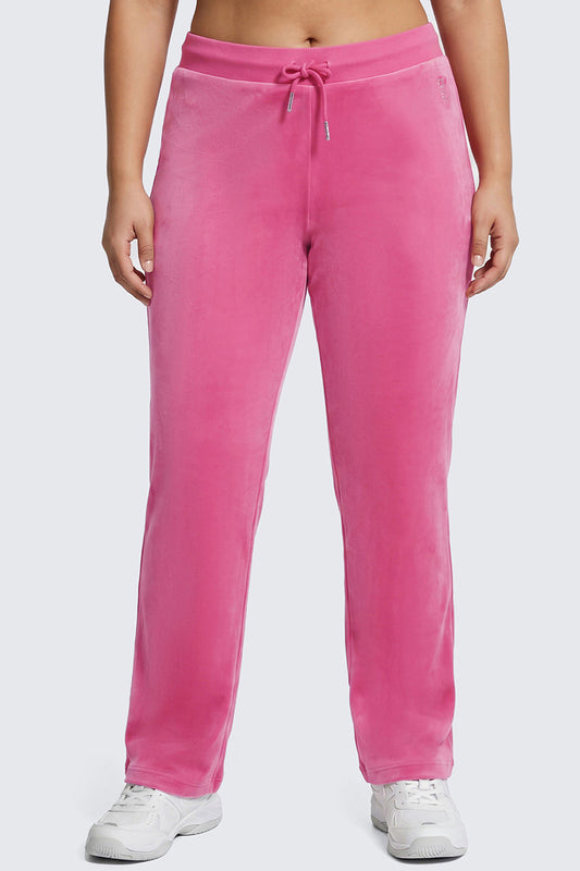 Plus-Size OG Big Bling Velour Track Pants