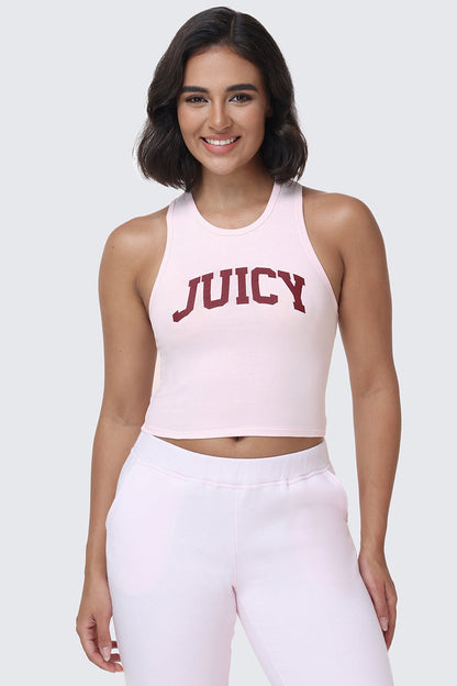 Collegiate Juicy High Neck Tank Top