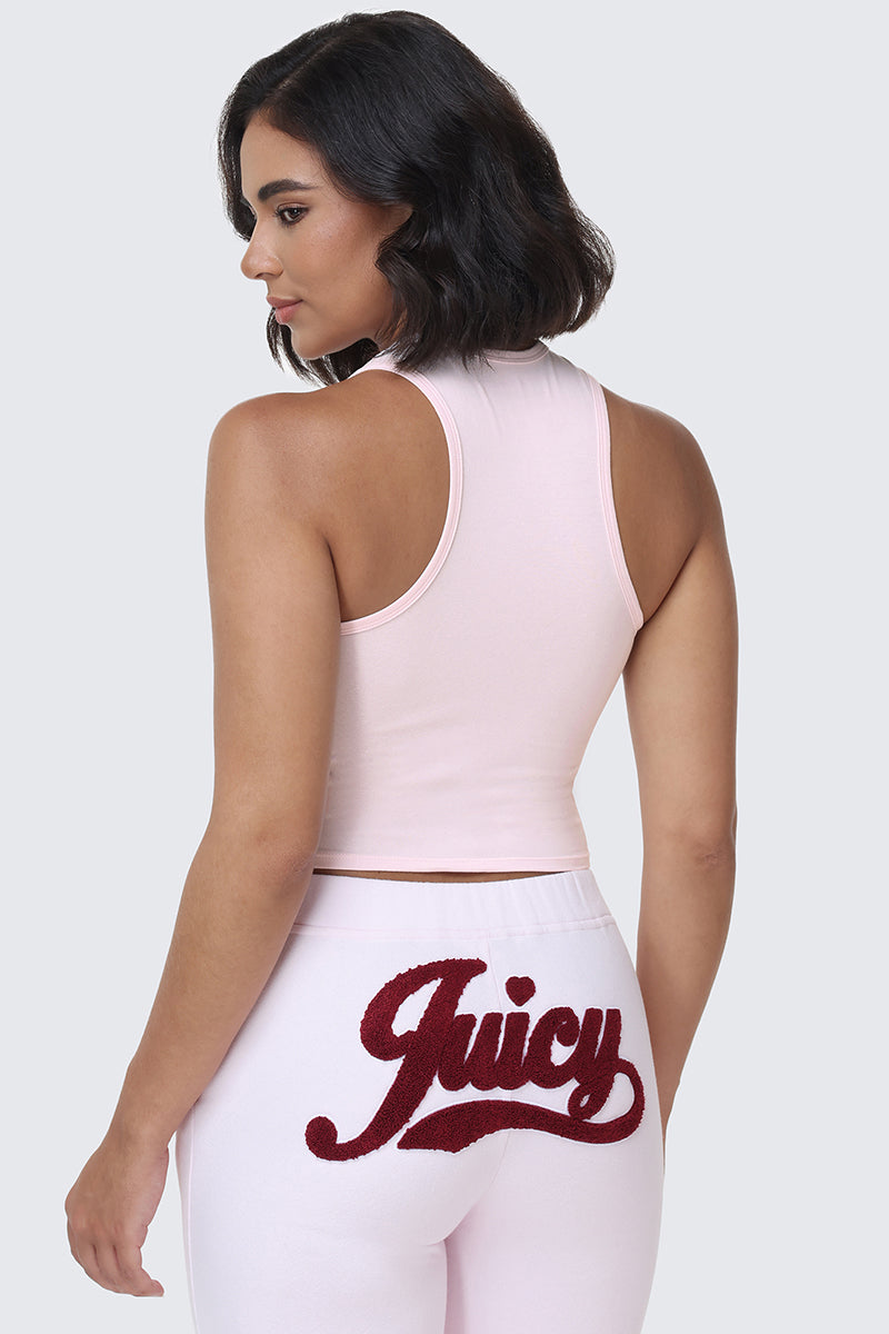Collegiate Juicy High Neck Tank Top