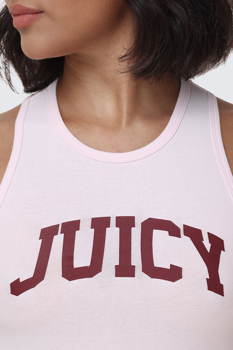 Collegiate Juicy High Neck Tank Top
