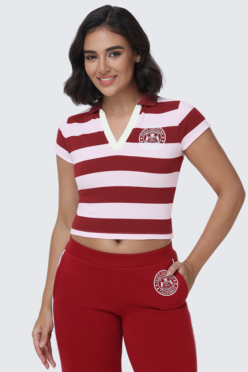 Stripe Scottie Baby Polo