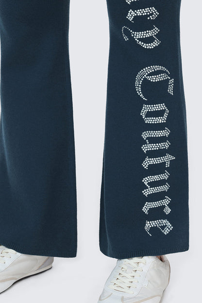 Big Bling Knit Flare Pants