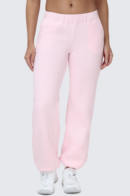 Embroidered Knit Bubble Leg Pants