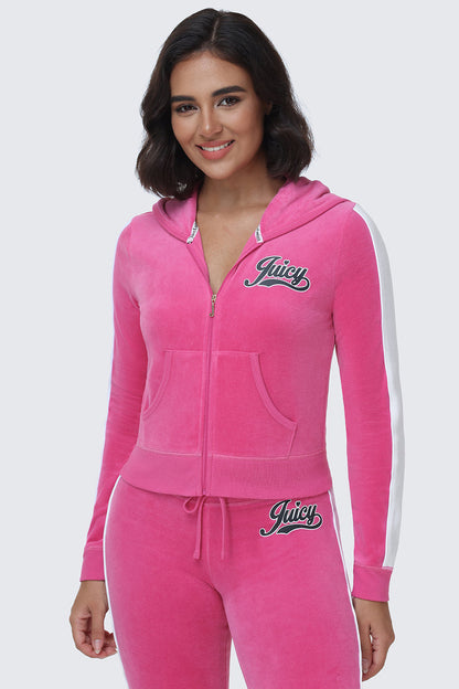 Cotton Velour Hoodie