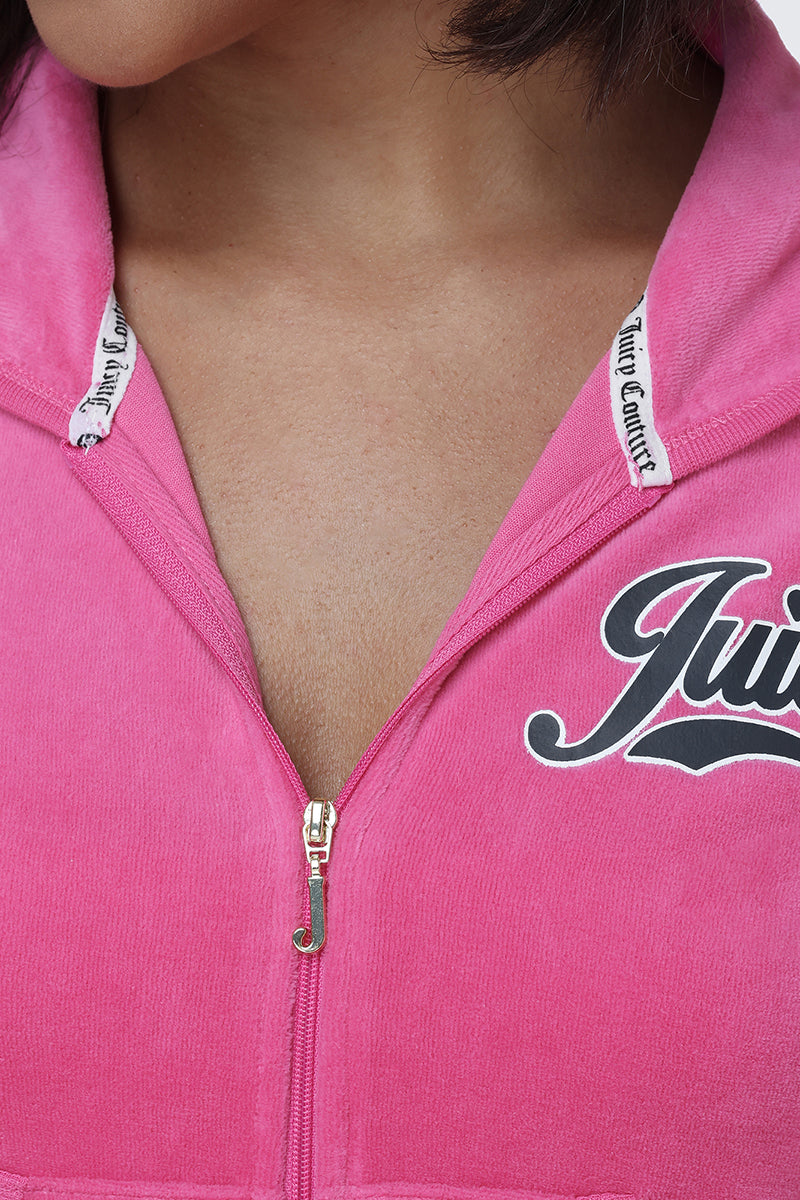 Cotton Velour Hoodie