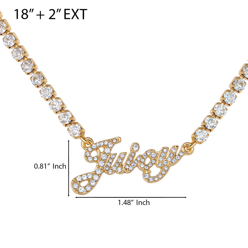 Script Logo Chain Necklace