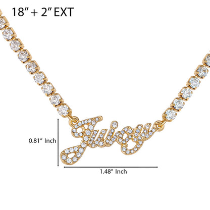 Script Logo Chain Necklace