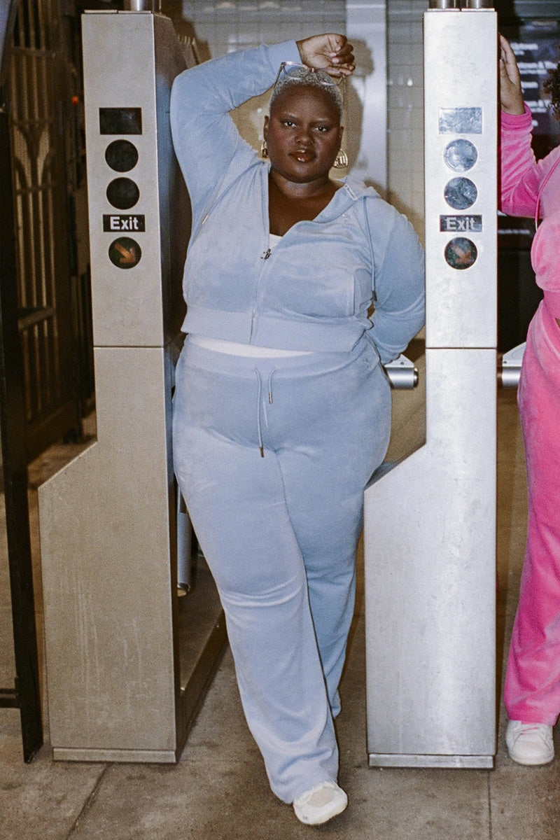 Plus-Size OG Big Bling Velour Hoodie