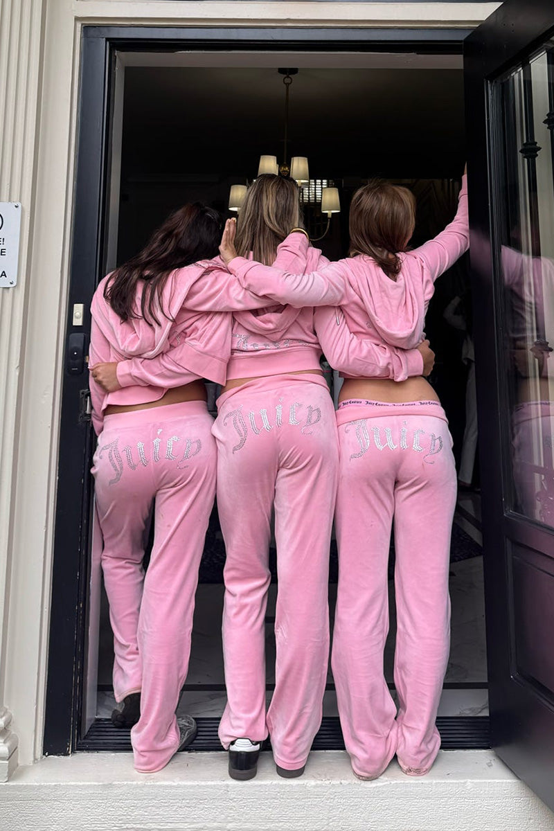 OG Big Bling Velour Track Pants